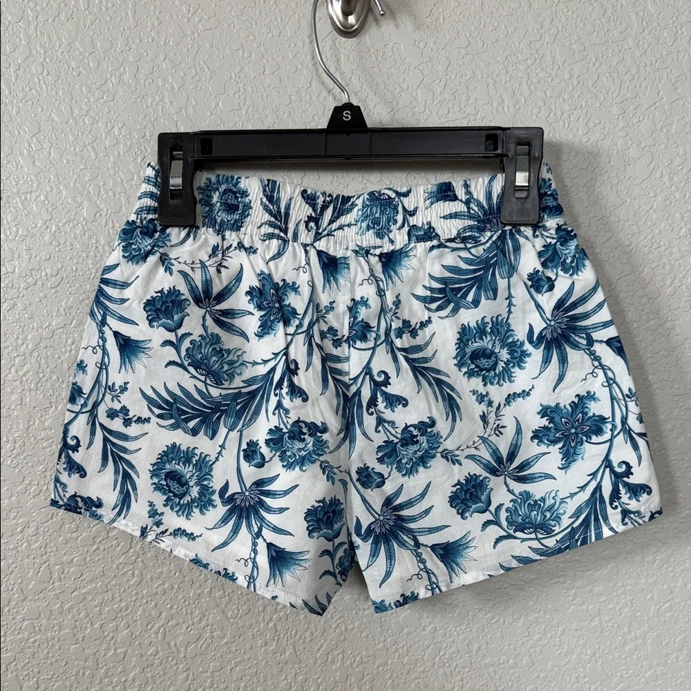 Janie and Jack Blue Floral Kids Matching Set size 5 6